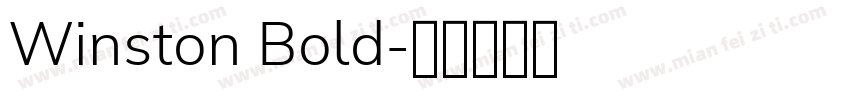 Winston Bold字体转换